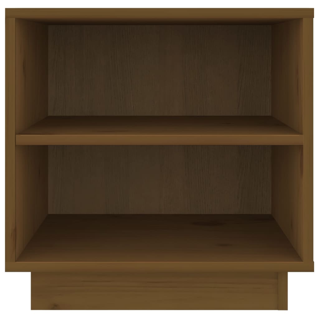 Nattbord 2 stk honningbrun 40x34x40 cm heltre furu