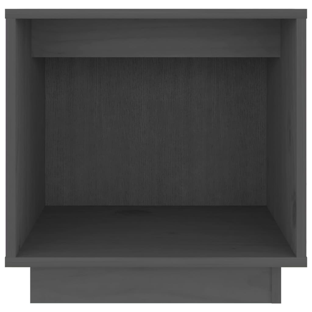 Nattbord 2 stk grå 40x30x40 heltre furu