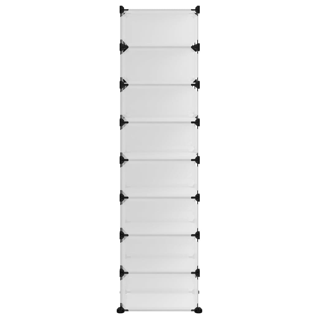 Skostativ gjennomsiktig 93x36,5x140 cm PP