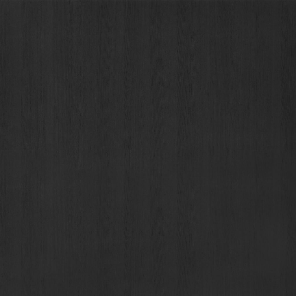 Bokhylle/romdeler svart 80x25x132 cm heltre furu