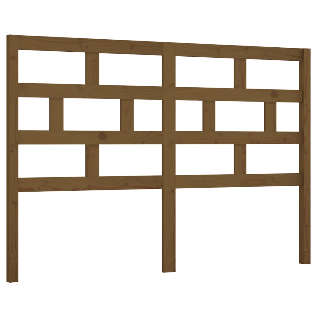 Sengegavl honningbrun 126x4x100 cm heltre furu