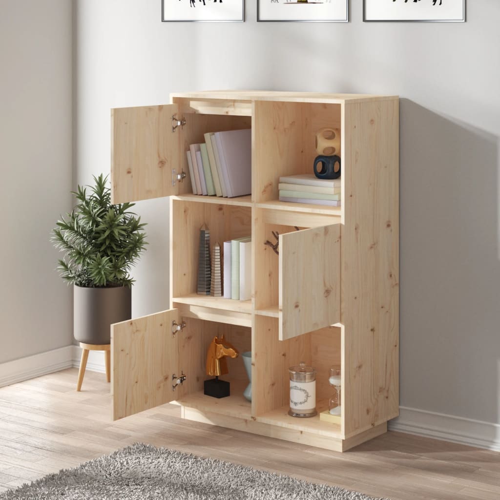 Highboard 74x35x117 cm heltre furu