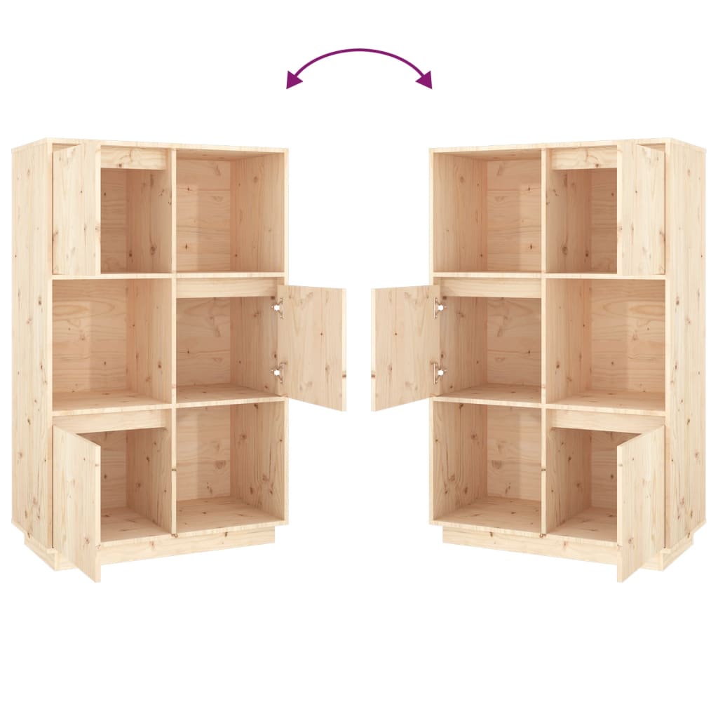 Highboard 74x35x117 cm heltre furu