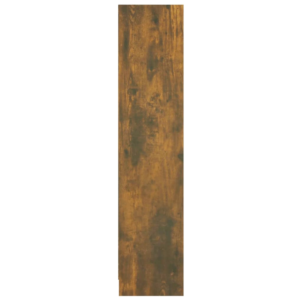 Bokhylle røkt eik 60x24x109 cm konstruert tre