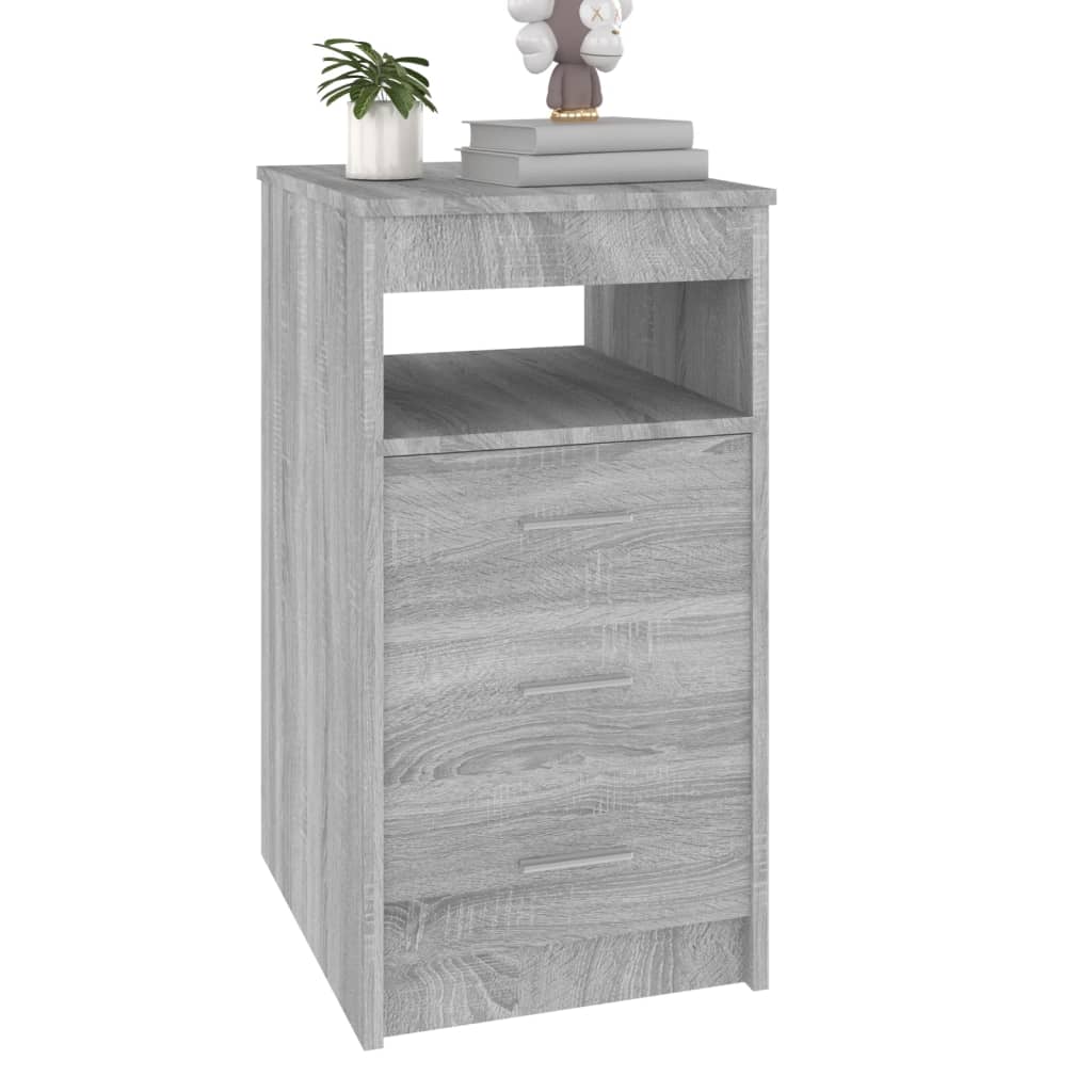 Kommode grå sonoma 40x50x76 cm konstruert tre