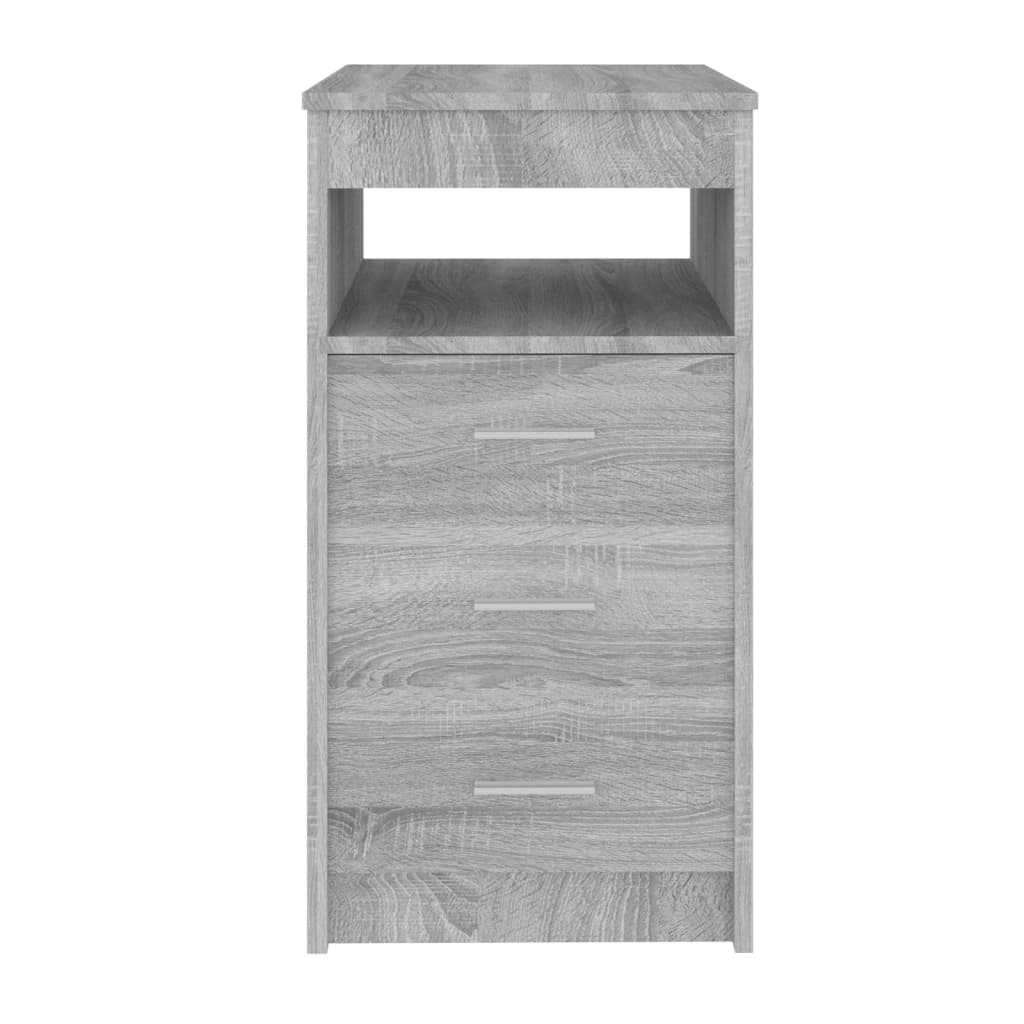Kommode grå sonoma 40x50x76 cm konstruert tre