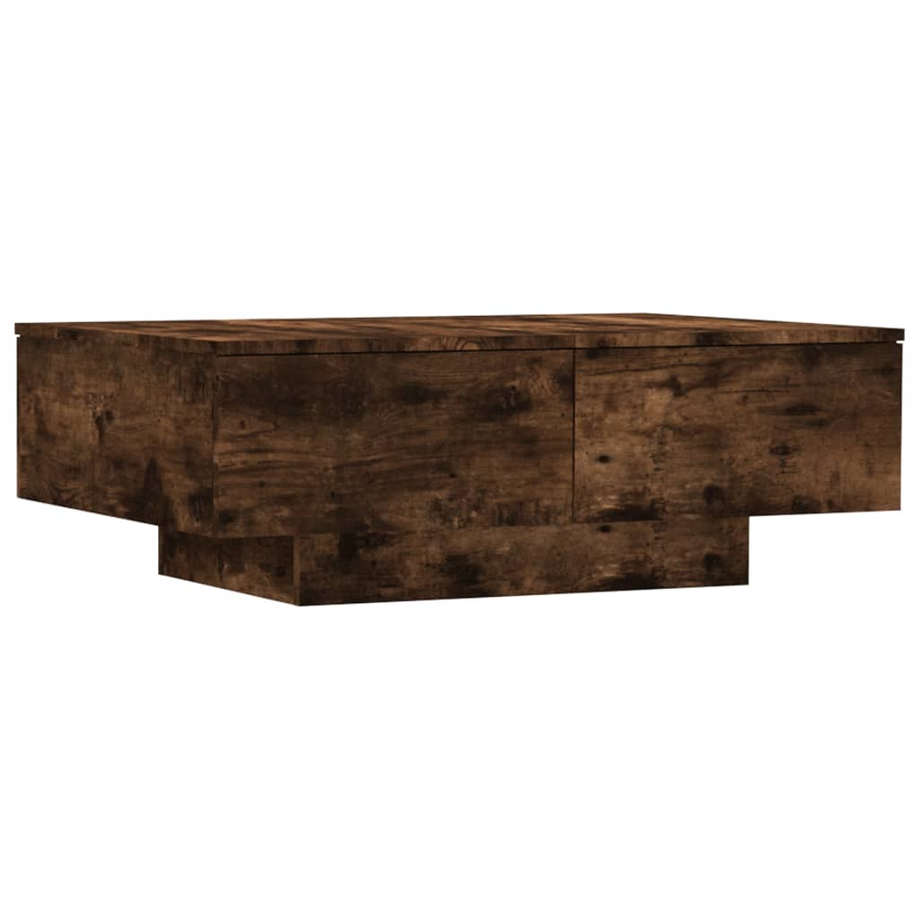 Salongbord røkt eik 90x60x31 cm konstruert tre