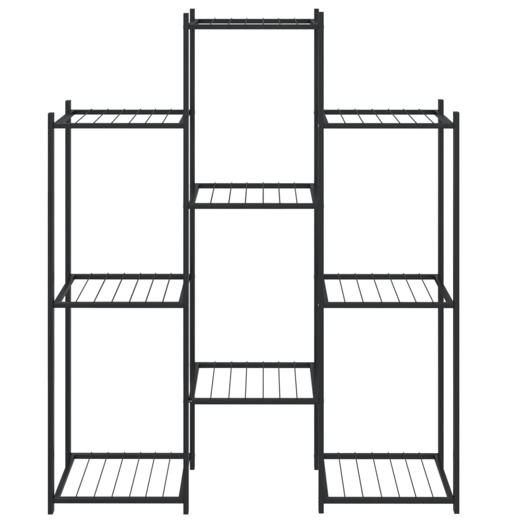Blomsterstativ 83x25x100 cm svart jern
