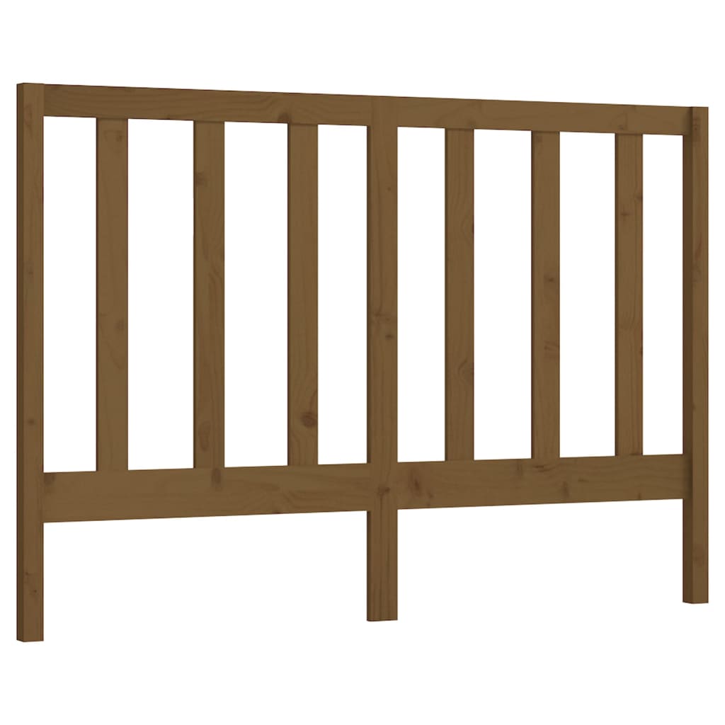 Sengegavl honningbrun 126x4x100 cm heltre furu