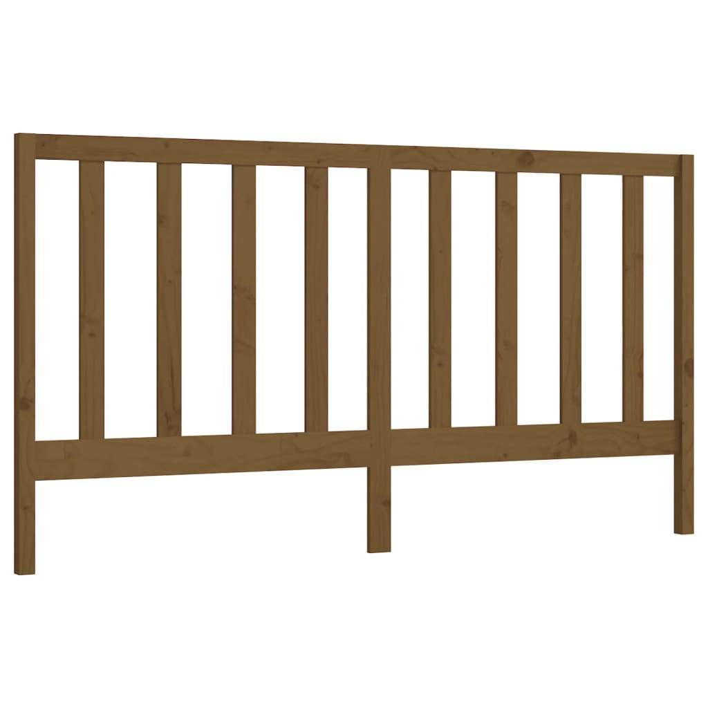 Sengegavl honningbrun 206x4x100 cm heltre furu