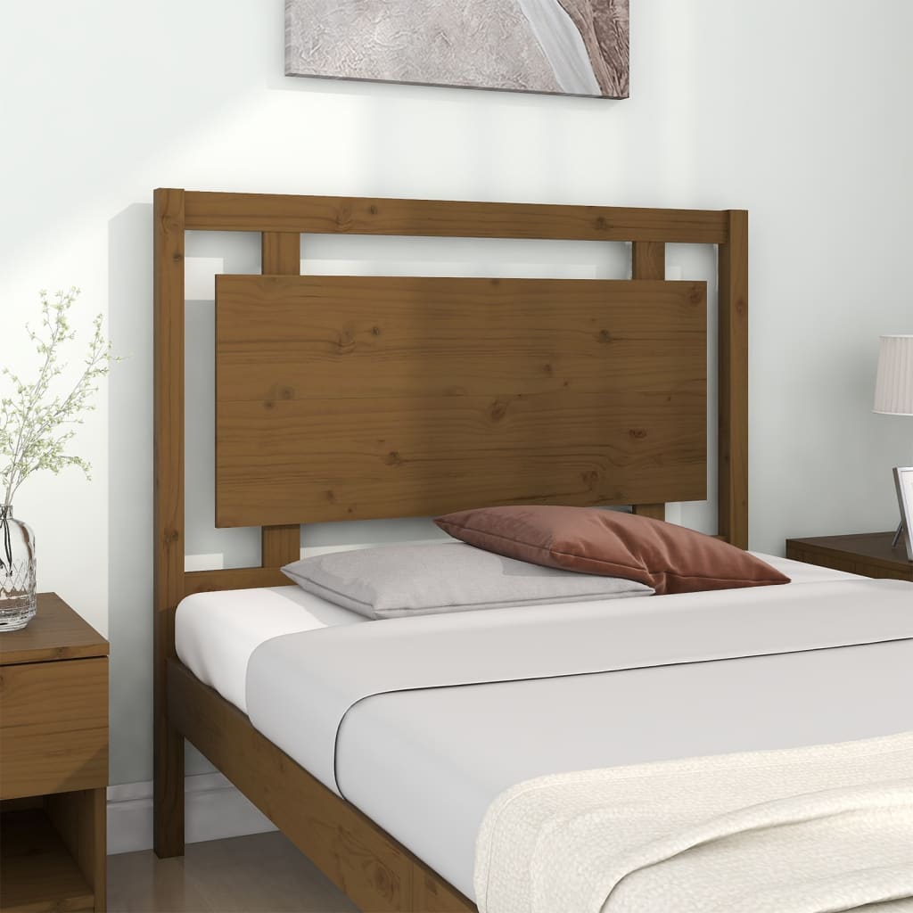 Sengegavl honningbrun 105,5x4x100 cm heltre furu