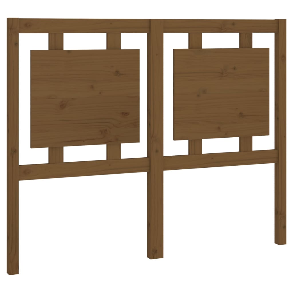 Sengegavl honningbrun 125,5x4x100 cm heltre furu