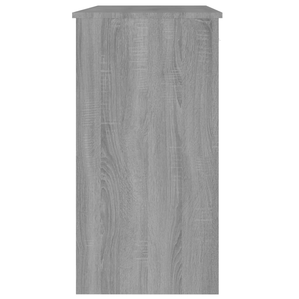Skrivebord grå sonoma 80x40x75 cm konstruert tre