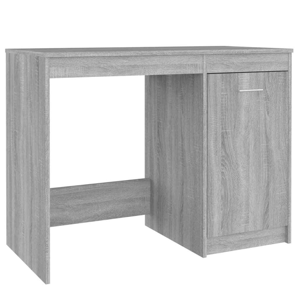 Skrivebord grå sonoma 100x50x76 cm konstruert tre