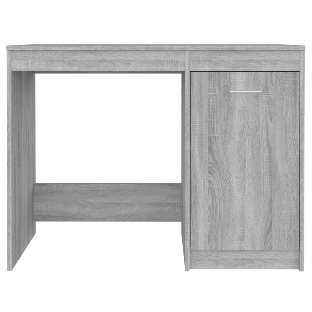 Skrivebord grå sonoma 100x50x76 cm konstruert tre