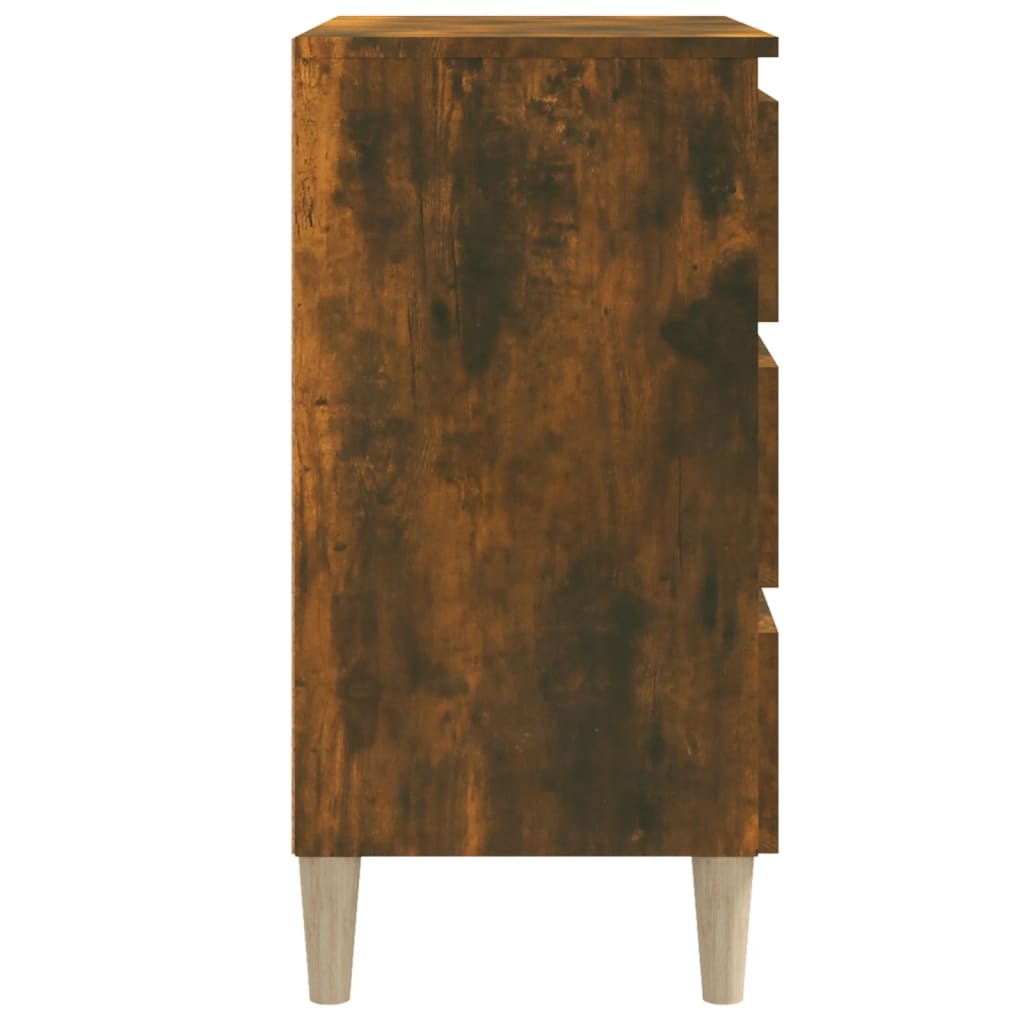 Skjenk røkt eik 60x35x69 cm konstruert tre