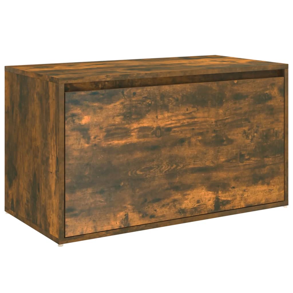 Gangbenk 80x40x45 cm røkt eik konstruert tre