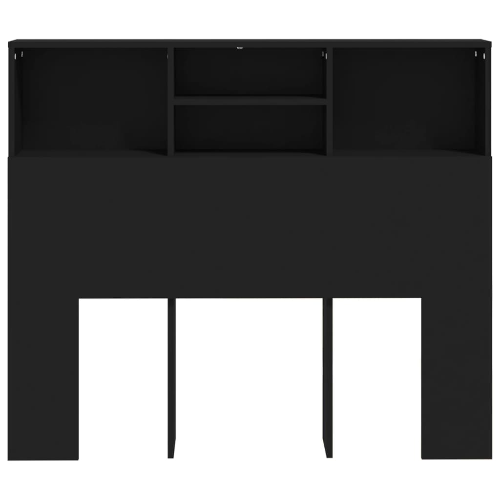 Sengegavlskap svart 120x19x103,5 cm