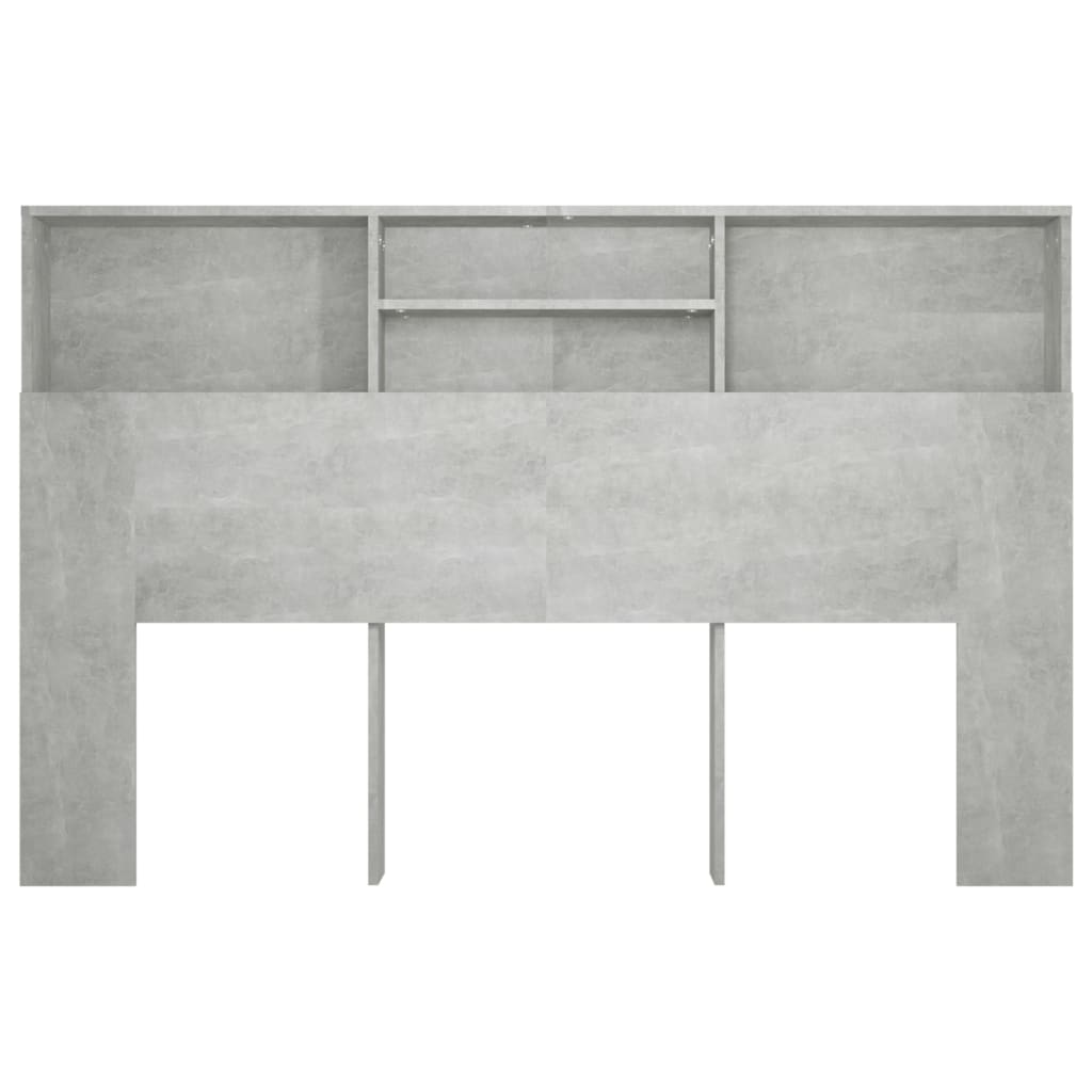 Sengegavlskap betonggrå 160x19x103,5 cm