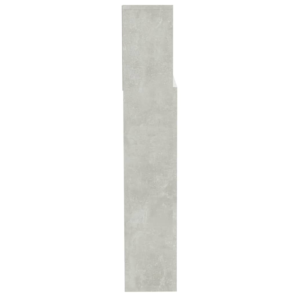 Sengegavlskap betonggrå 200x19x103,5 cm