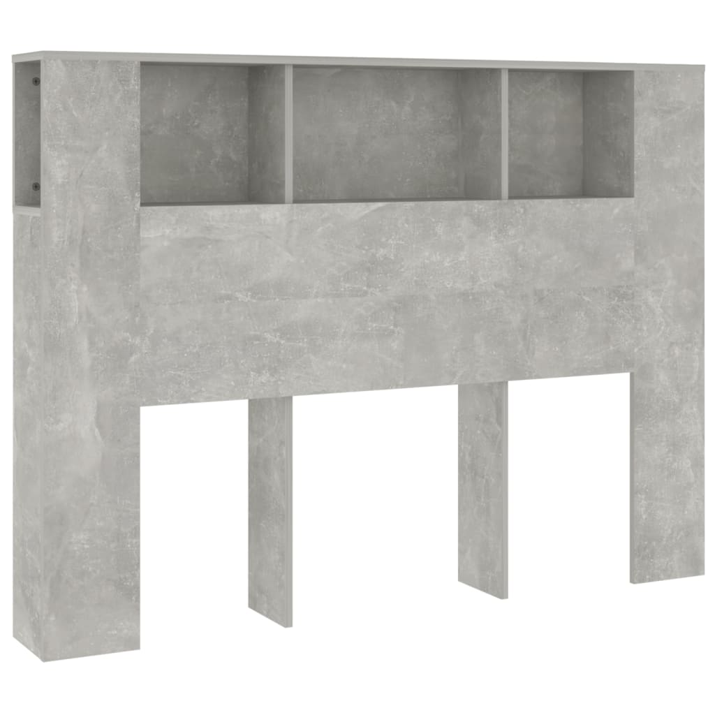 Sengegavlskap betonggrå 140x18,5x104,5 cm
