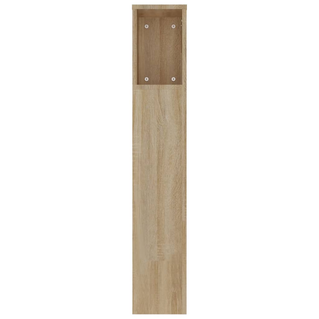 Sengegavlskap sonoma eik 220x18,5x104,5 cm
