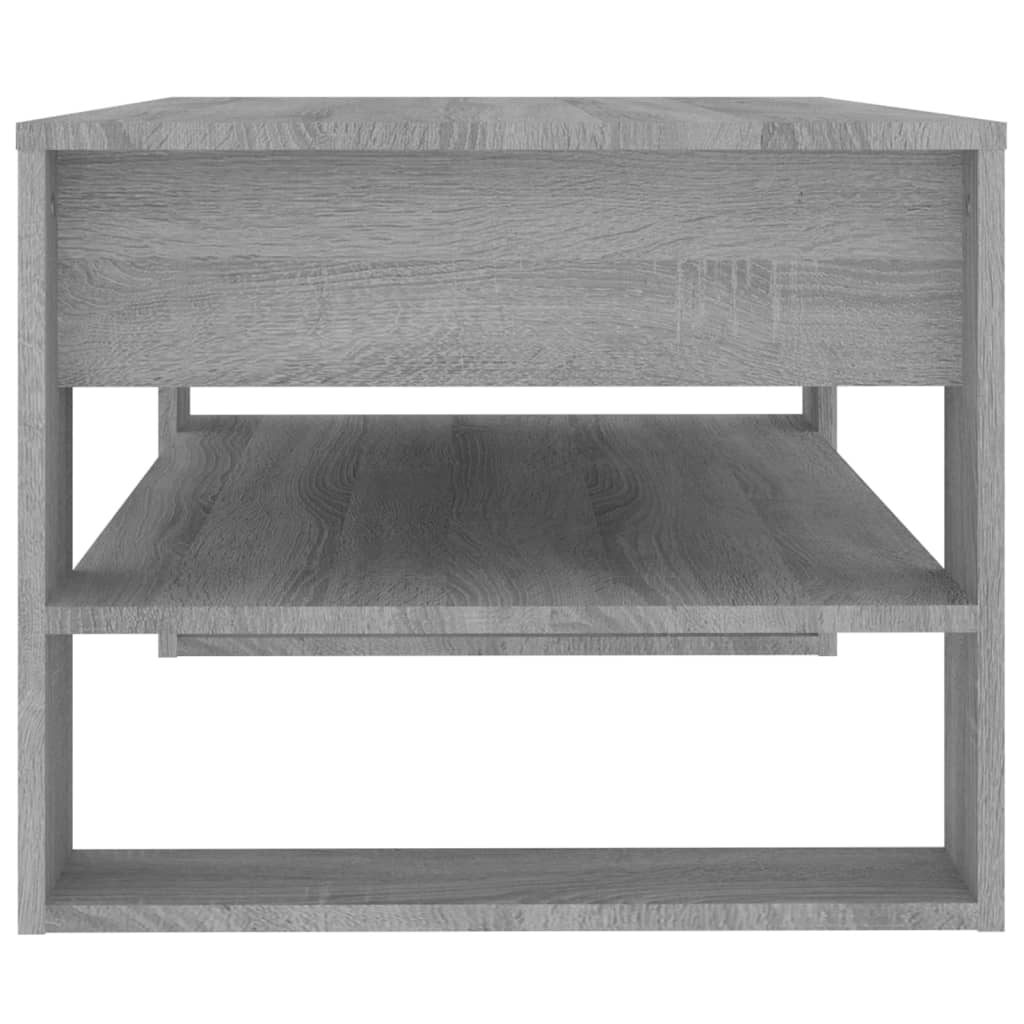 Salongbord grå sonoma 102x55x45 cm konstruert tre