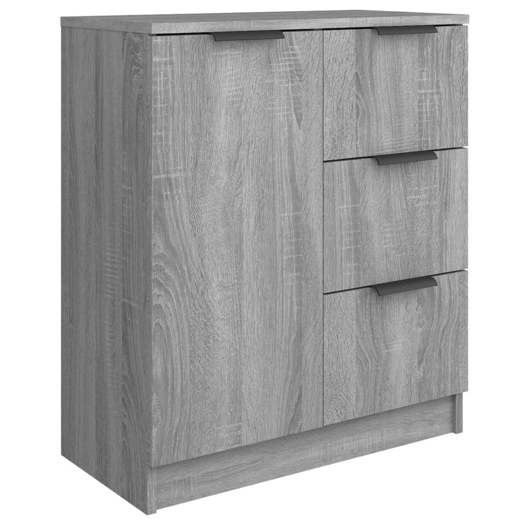 Skjenk grå sonoma 60x30x70 cm konstruert tre