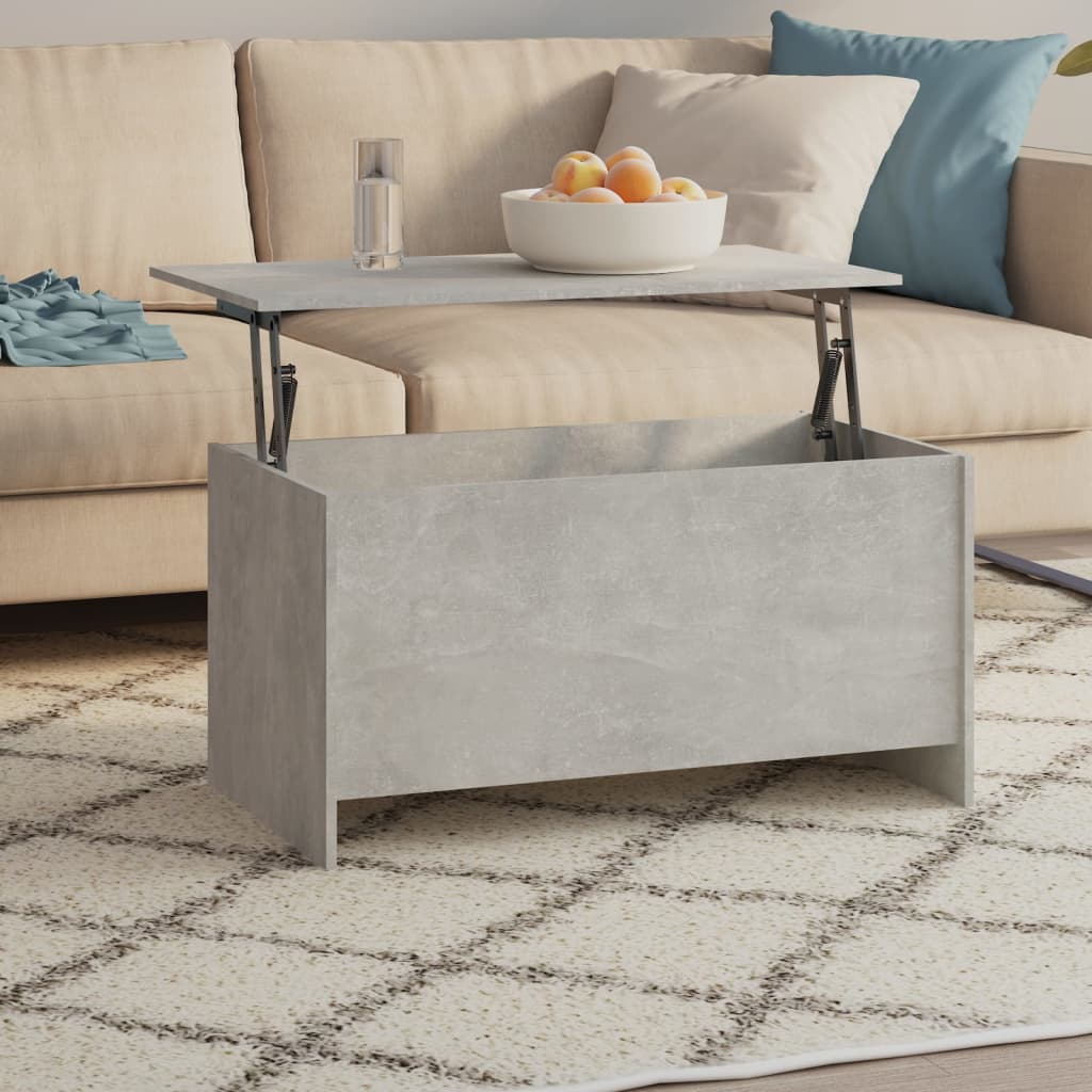 Salongbord betonggrå 102x55,5x52,5 cm konstruert tre
