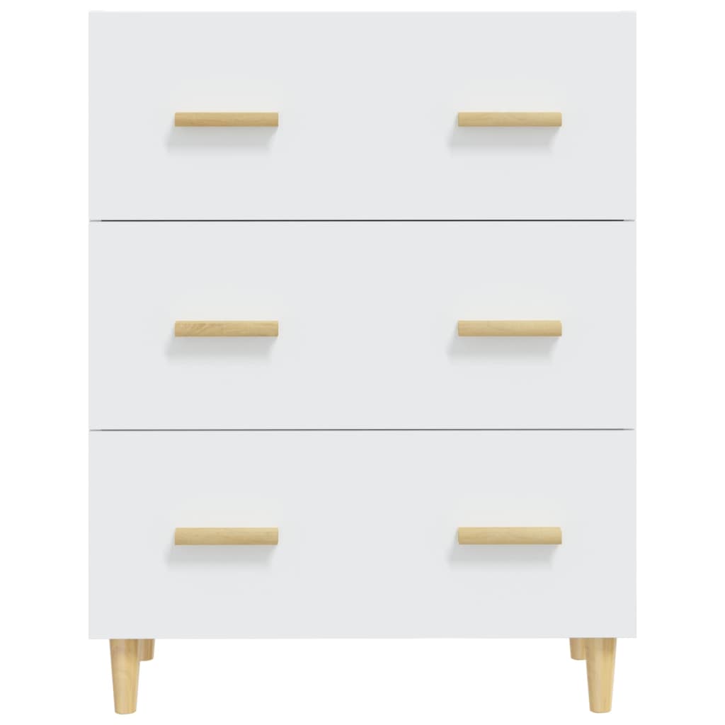 Skjenk hvit 70x34x90 cm konstruert tre