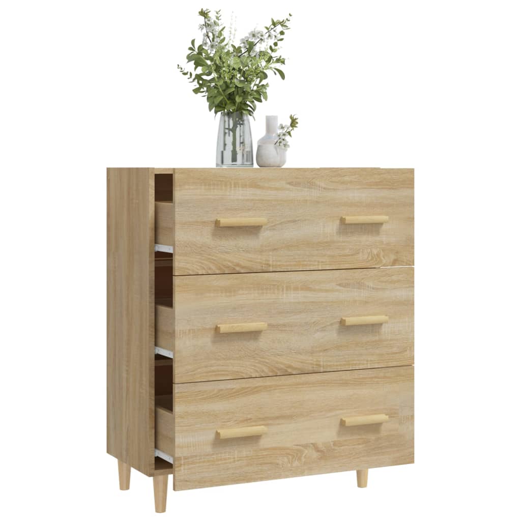 Skjenk sonoma eik 70x34x90 cm konstruert tre