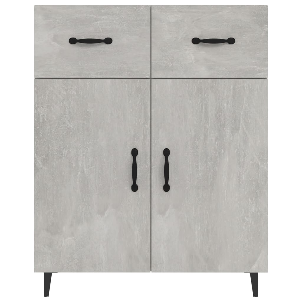 Skjenk betonggrå 69,5x34x90 cm konstruert tre