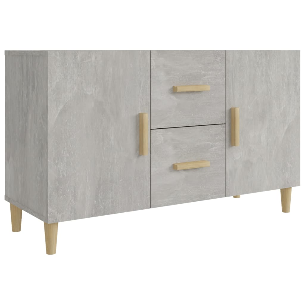 Skjenk betonggrå 100x36x60 cm konstruert tre