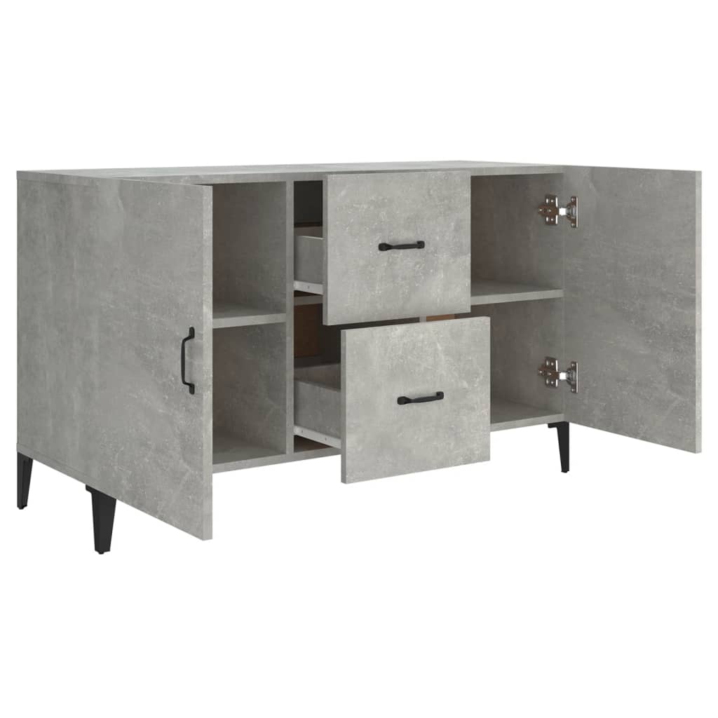 Skjenk betonggrå 100x36x60 cm konstruert tre