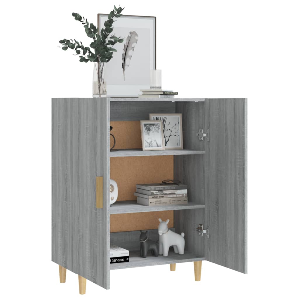 Skjenk grå sonoma 70x34x90 cm konstruert tre