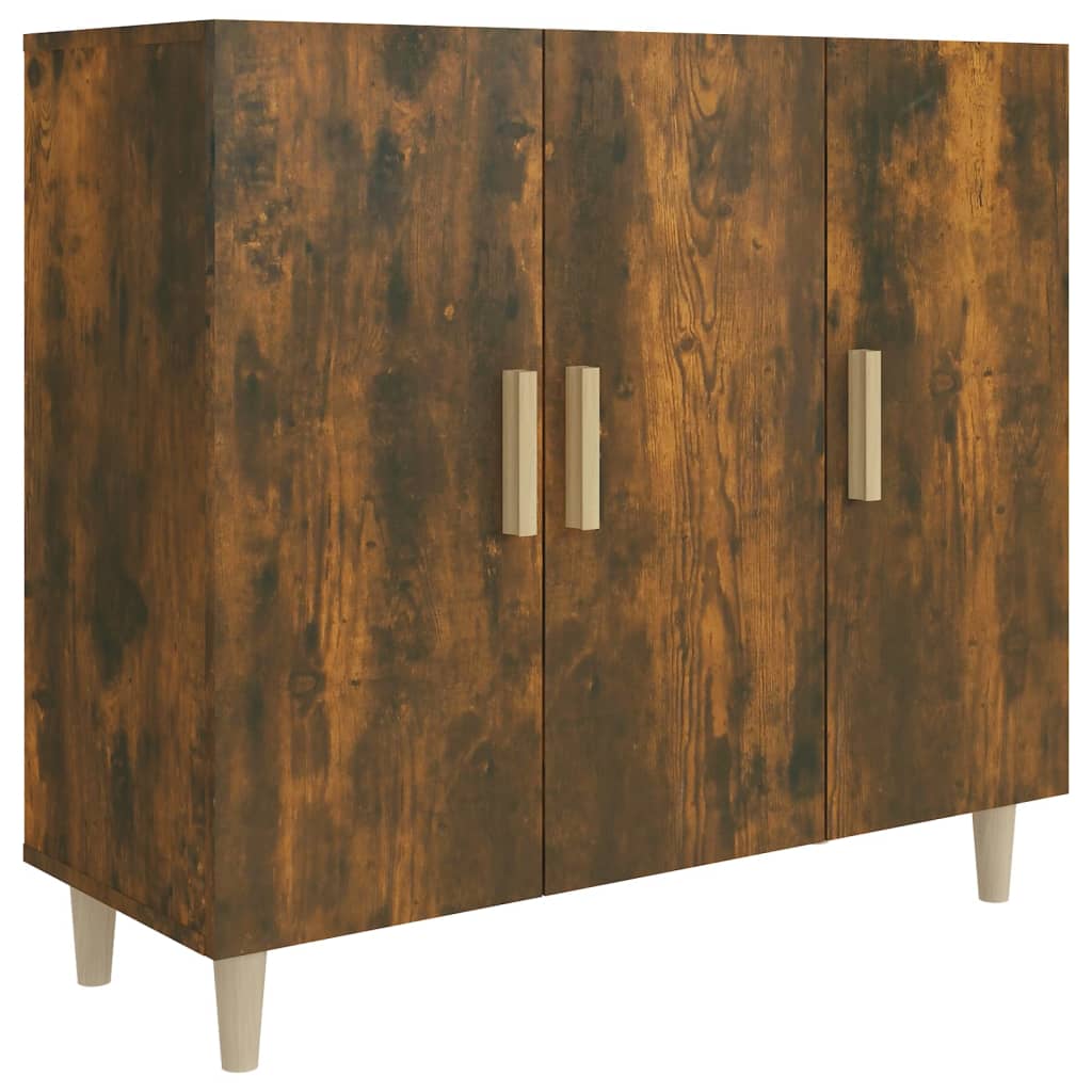 Skjenk røkt eik 90x34x80 cm konstruert tre