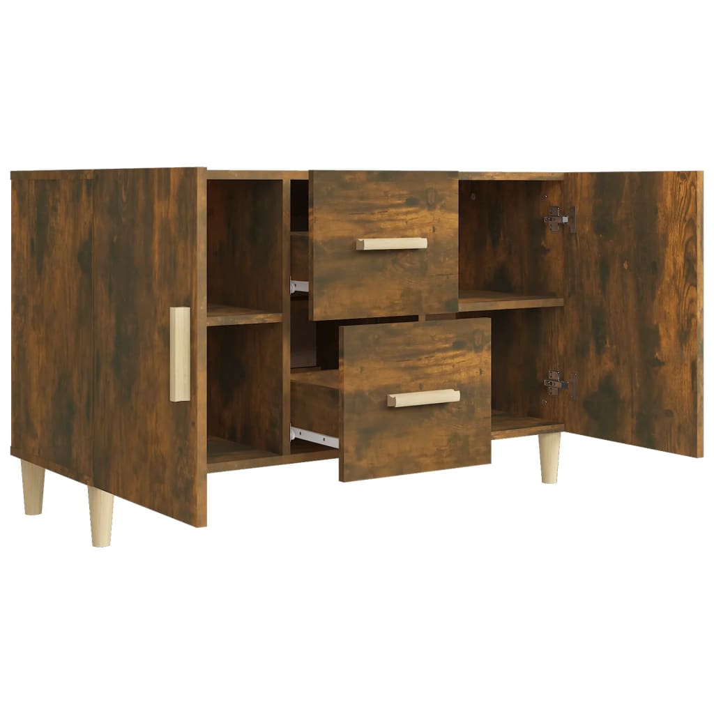 Skjenk røkt eik 100x36x60 cm konstruert tre