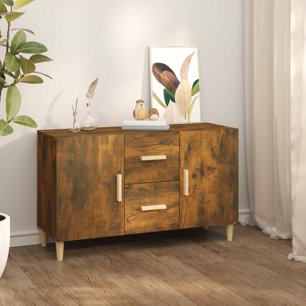Skjenk røkt eik 100x36x60 cm konstruert tre