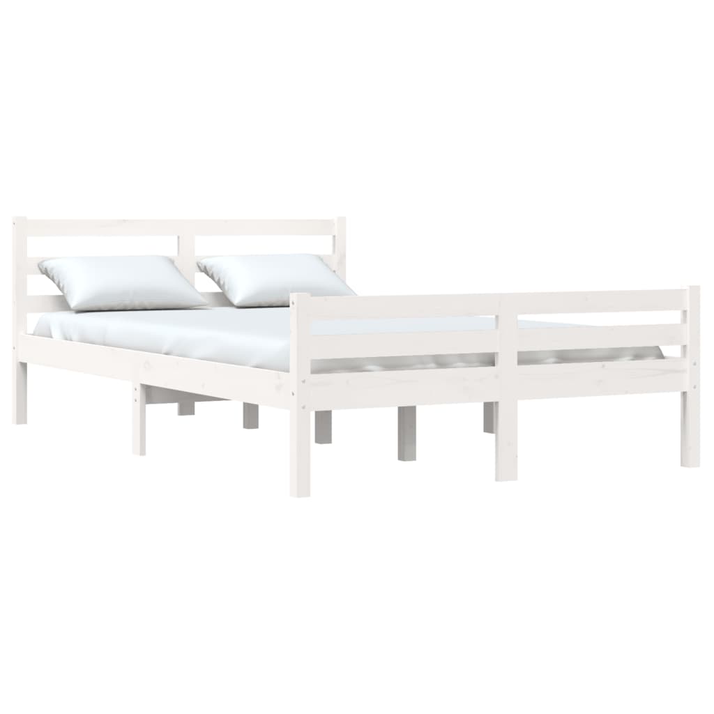 Sengeramme hvit heltre 140x200 cm