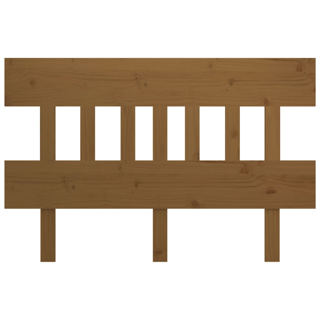 Sengegavl honningbrun 203,5x3x81 cm heltre furu