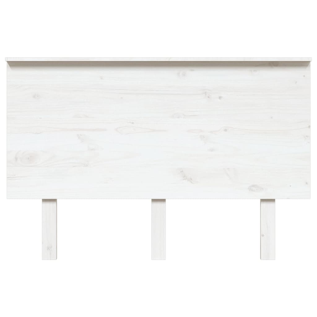 Sengegavl hvit 124x6x82,5 cm heltre furu