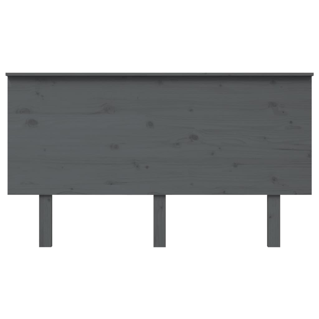 Sengegavl grå 144x6x82,5 cm heltre furu