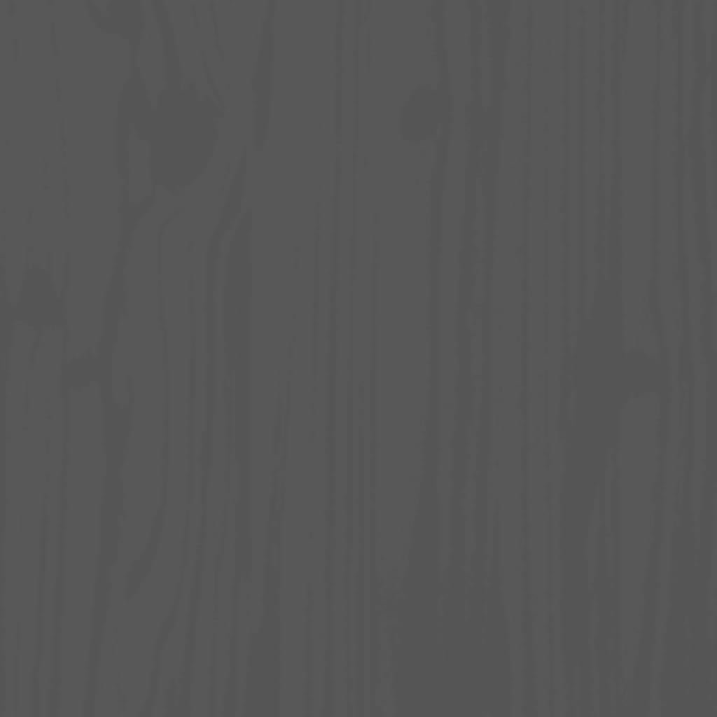 Sengeramme grå heltre 200x200 cm