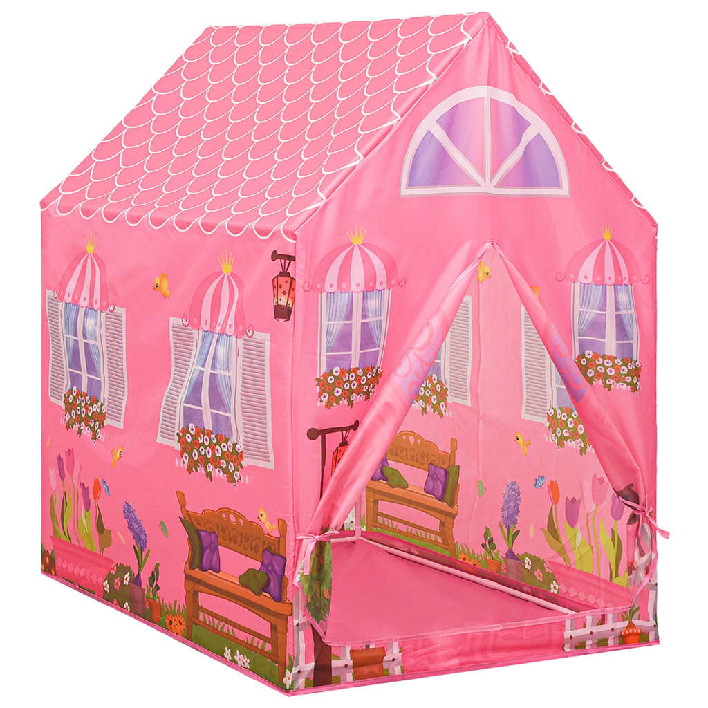 Leketelt med 250 baller rosa 69x94x104 cm