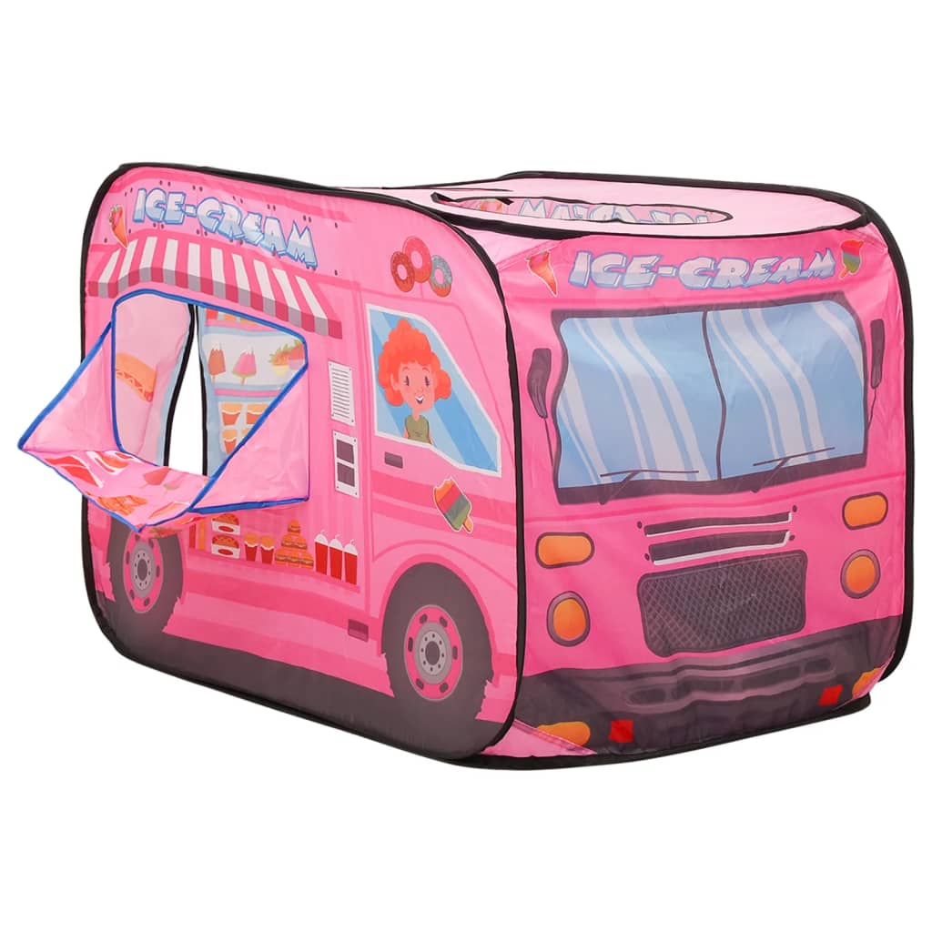Leketelt med 250 baller rosa 70x112x70 cm