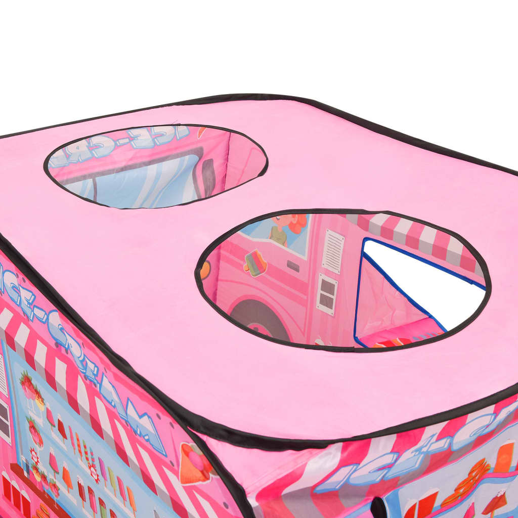 Leketelt med 250 baller rosa 70x112x70 cm