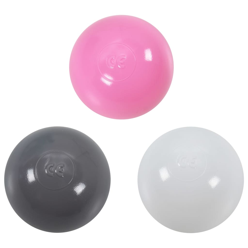 Leketelt med 250 baller rosa 70x112x70 cm