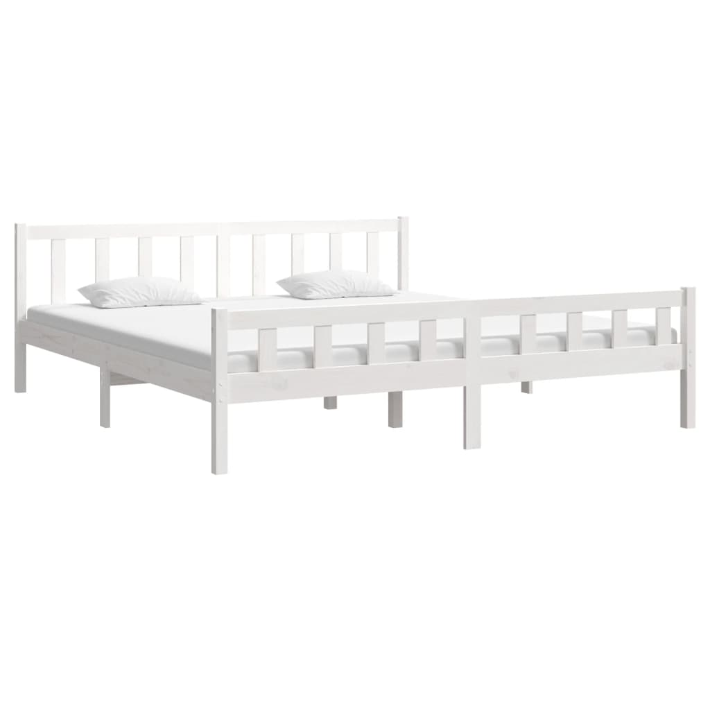 Sengeramme hvit heltre 160x200 cm