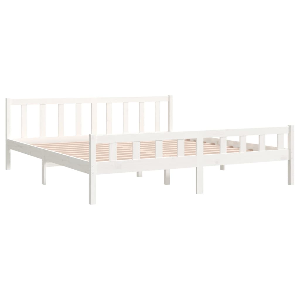 Sengeramme hvit heltre 160x200 cm