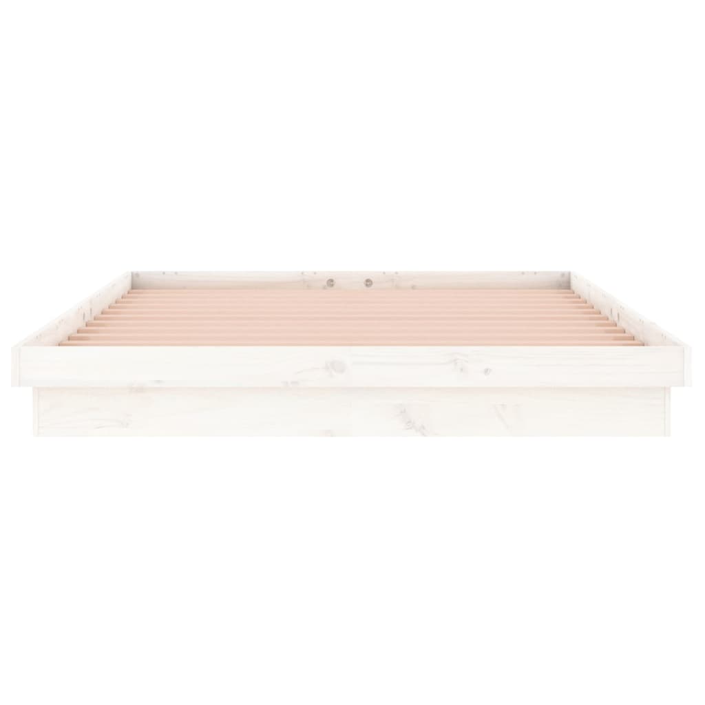 Sengeramme med LED hvit 120x190 cm Small Double heltre